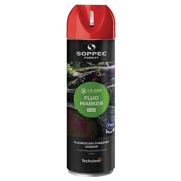 TRACEUR FORESTIER FLUORESCENT ROUGE 500ML