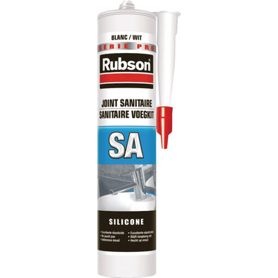 MASTIC SILICONE BLANC SPECIAL SANITAIRE CARTOUCHE 300 ML