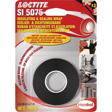 RUBAN D'ETANCHEITE ET D'ISOLATION SI 5075 NOIR 2,5 CM X 4,27 M