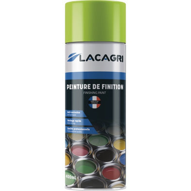 PEINTURE DE FINITION VERT MERLO NOUVEAU AEROSOL 400ML LACAGRI