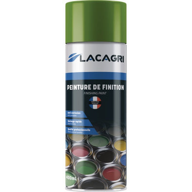 PEINTURE DE FINITION VERT AMAZONE NEW  AEROSOL 400ML LACAGRI
