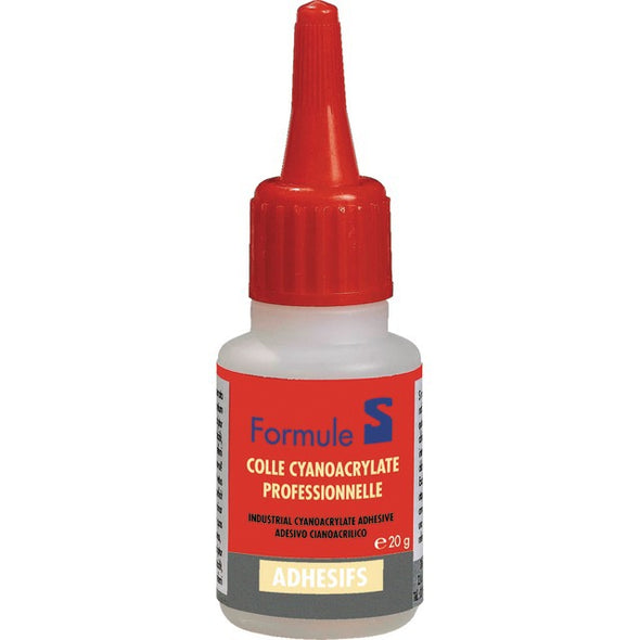 COLLE CYANOACRYLATE TOUS MATERIAUX FLACON 20 GR FORMULE S