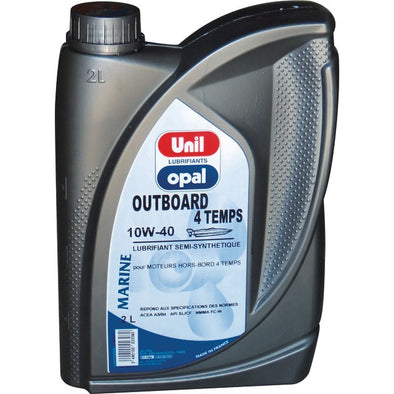 HUILE MARINE 4 TEMPS SYNTHESE 10W40 BIDON 2L UNIL OPAL
