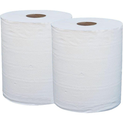 BOBINE OUATE BLANC PATE VIERGE 2 PLIS 19G 23X30 800F X2