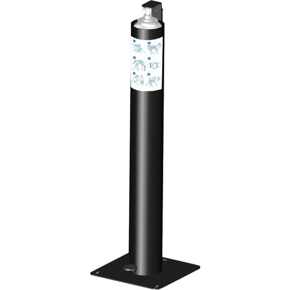 DISTRIBUTEUR DOSEUR A PIED SANS CONTACT POUR SOLUTIONS ET GELS HYDROALCOOLIQUES