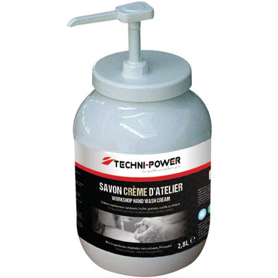 SAVON CREME ATELIER MICRO-PARTICULES AVEC POMPE 2,8L TECHNI-POWER