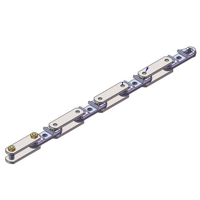 CHAINE CARREE ERGOT NOIRE NUE AV ATTACHE ELEMT 3,08 M
