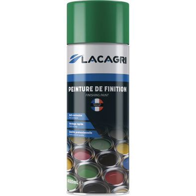 PEINTURE DE FINITION VERT FONCE AVANT TECNO AEROSOL 400ML LACAGRI