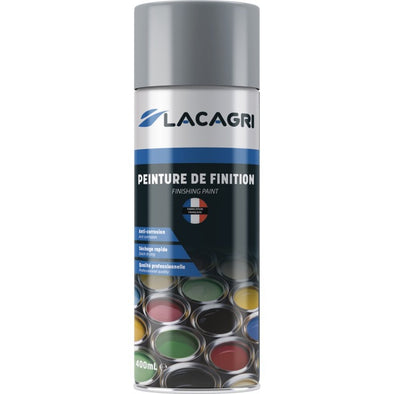 PEINTURE DE FINITION ZINC ALUMINIUM AEROSOL 400ML LACAGRI