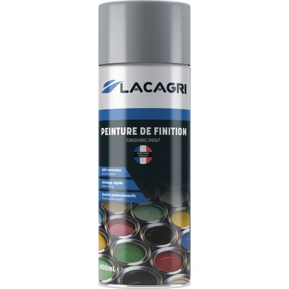 PEINTURE DE FINITION ZINC ALUMINIUM AEROSOL 400ML LACAGRI
