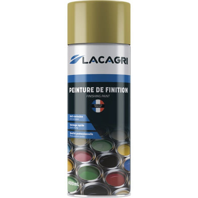 PEINTURE DE FINITION JAUNE TRANSMISSION AEROSOL 400ML LACAGRI