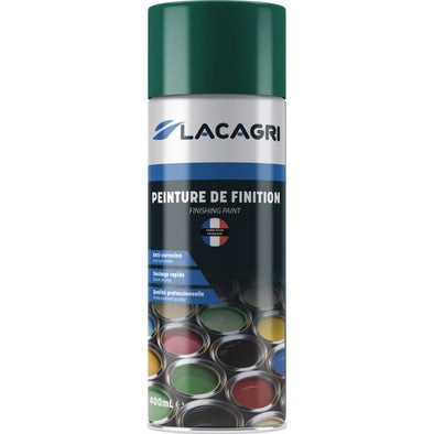 PEINTURE DE FINITION VERT  AEROSOL 400ML LACAGRI