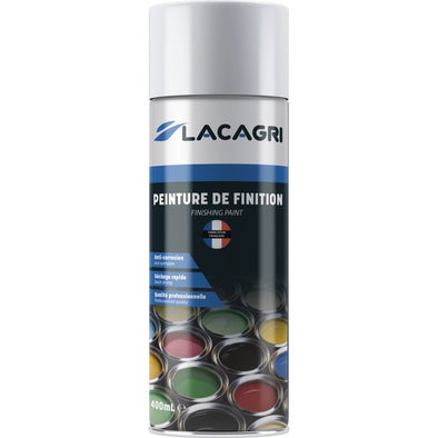 PEINTURE DE FINITION BLANC JANTE ALUMINIUM AEROSOL 400ML LACAGRI