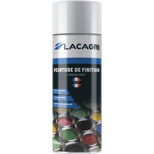 PEINTURE DE FINITION BLANC JANTE ALUMINIUM AEROSOL 400ML LACAGRI