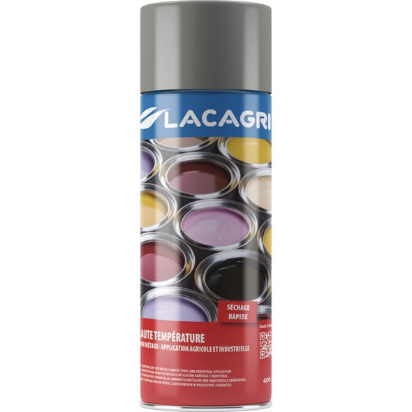 PEINTURE HAUTE TEMPERATURE ALUMINIUM AEROSOL 400ML LACAGRI